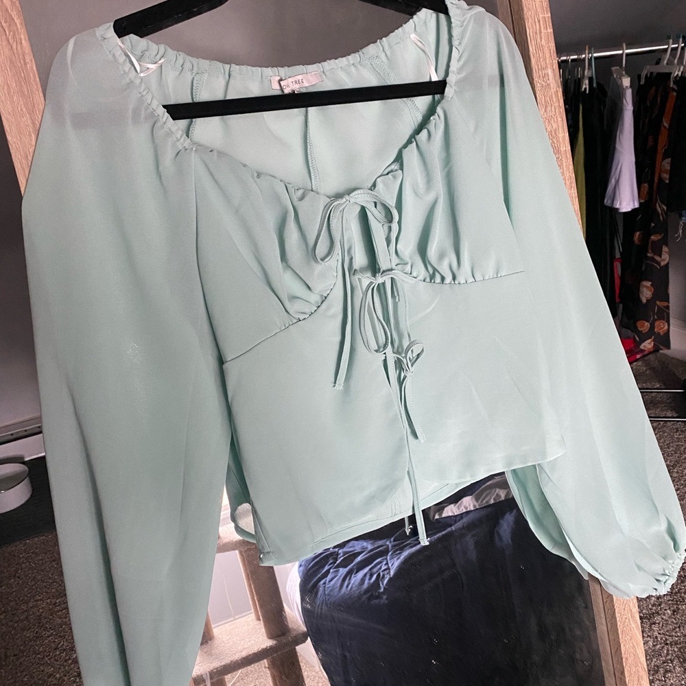 Fashion Nova Mint Blouse
